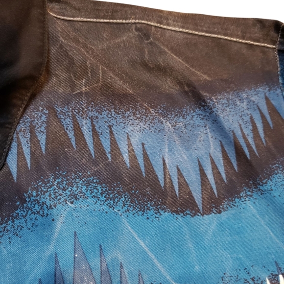 Saguaro Vintage Western Retro Rodeo Cowboy Cowgirl Button Down Shirt Medium - Picture 4 of 6